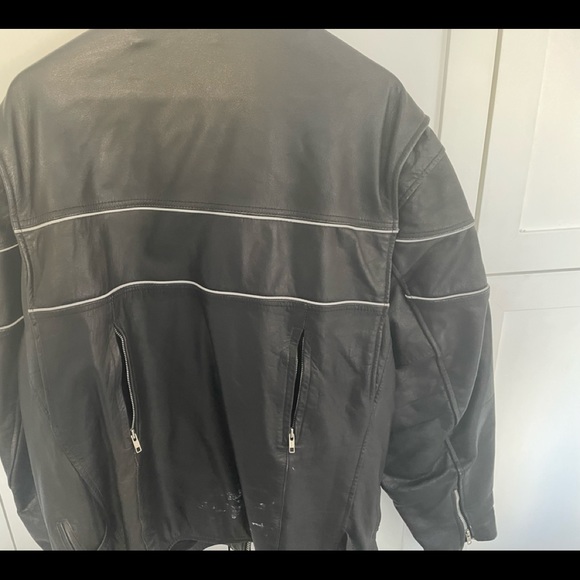 Manteau cuir moto - Picture 1 of 2